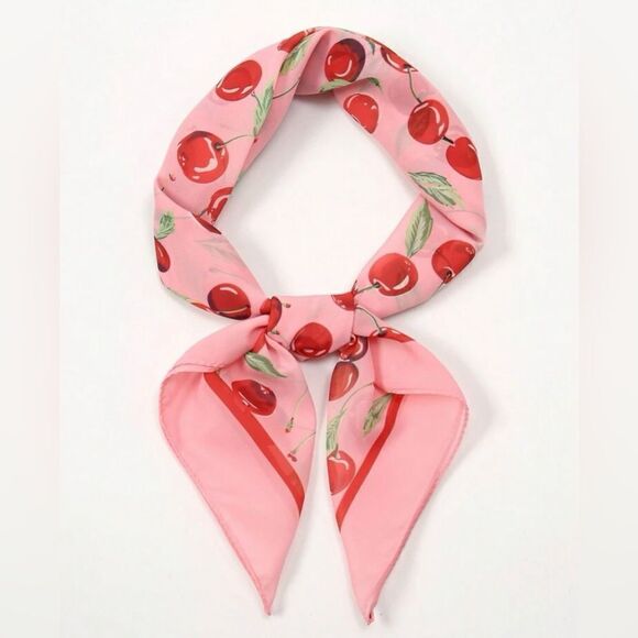cherry scarf S7 - Picture 2 of 3
